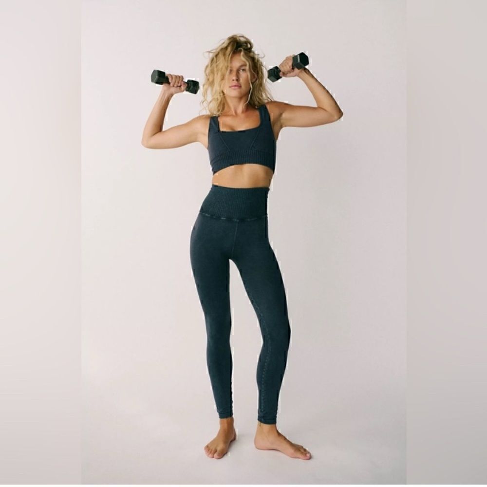 NWT FP Movement Good Karma Leggings “Washed Black” XS/S